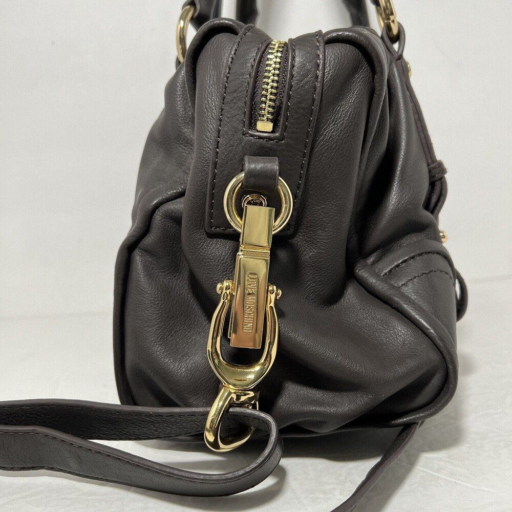 Love Moschino satchel handbag shoulder bag dark gray - Picture 5 of 12